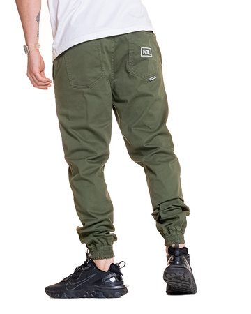 Spodnie NBL Jogger Materiałowe Oliwkowe 