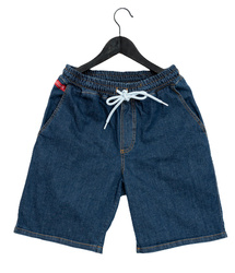 Spodenki Elade Jeans CIEMNY Red Logo 