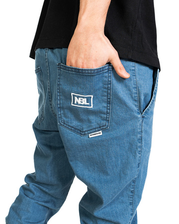 Spodnie NBL Jeans Jogger Icon Jasno Niebieskie