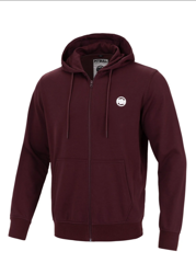 Bluza Rozpinana Pitbull SweatShirt Burgundowa