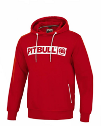 Bluza z kapturem Pitbull Hilltop Czerwona