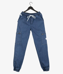 Spodnie Elade Jogger cargo Jasno Niebieski Jeans