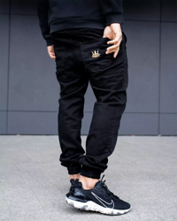 Spodnie Jigga Wear Jogger Crown Stitch Czarne