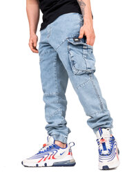 Spodnie NBL Jeans JoggerCargo Jasno Niebieskie