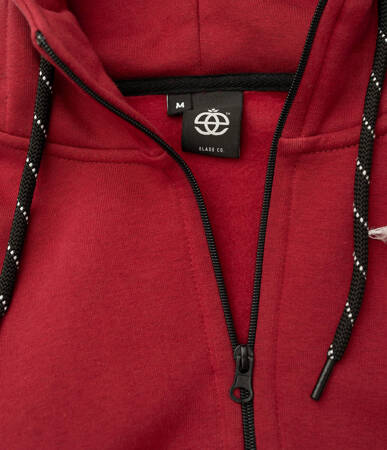 Bluza Elade Zip Hoodie Icon Maroon