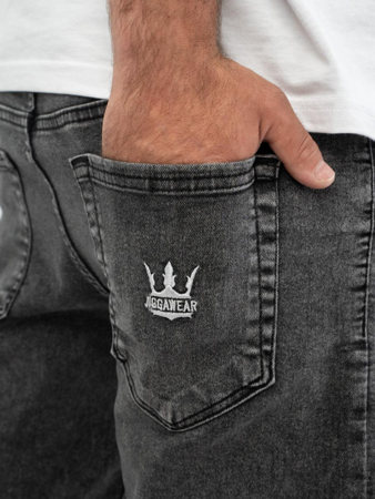 Spodenki Jigga Crown Pocket Jeans Short Wash