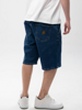 Jigga Crown Pocket Jeans Short Dark Blue Gold